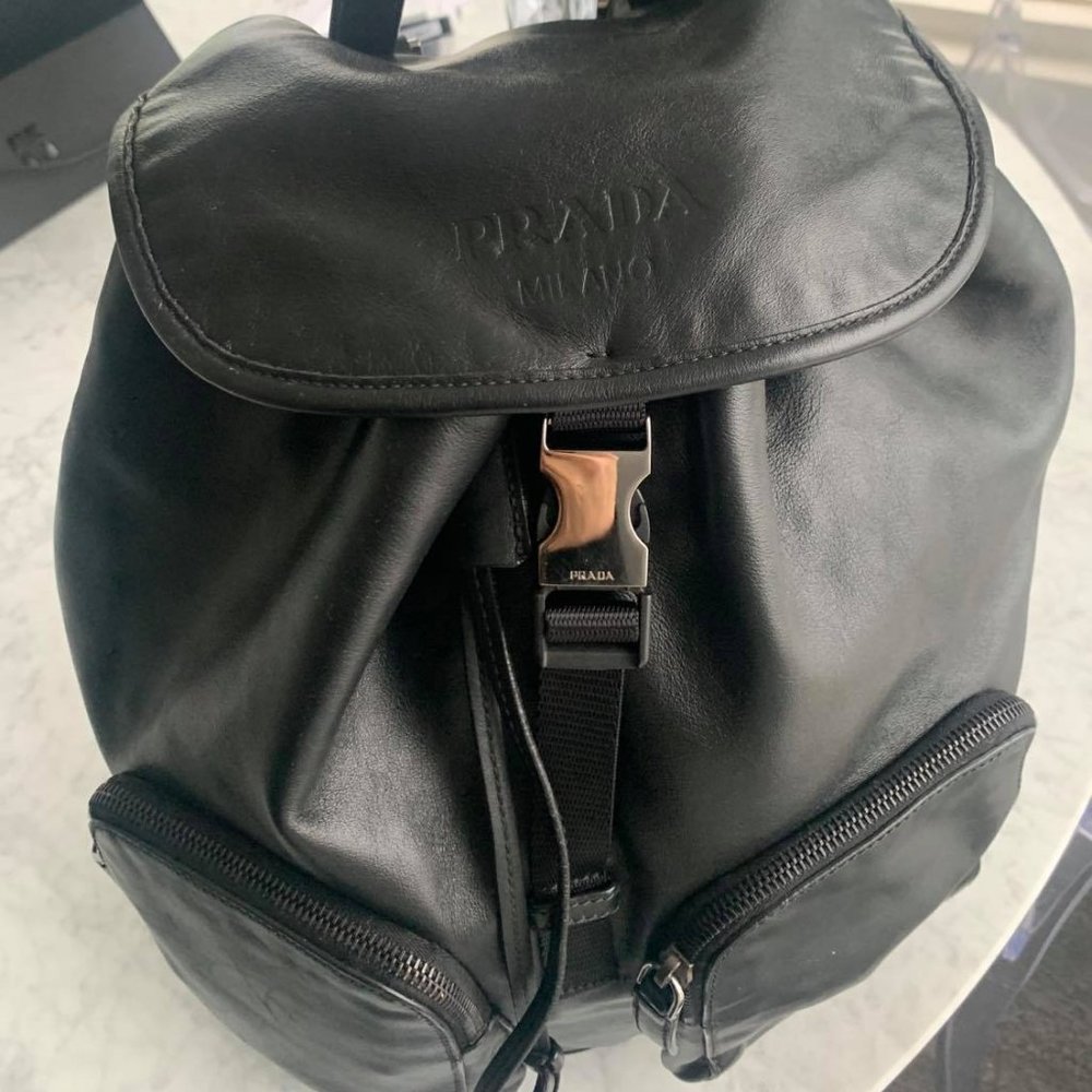 Prada Leather Back Pack